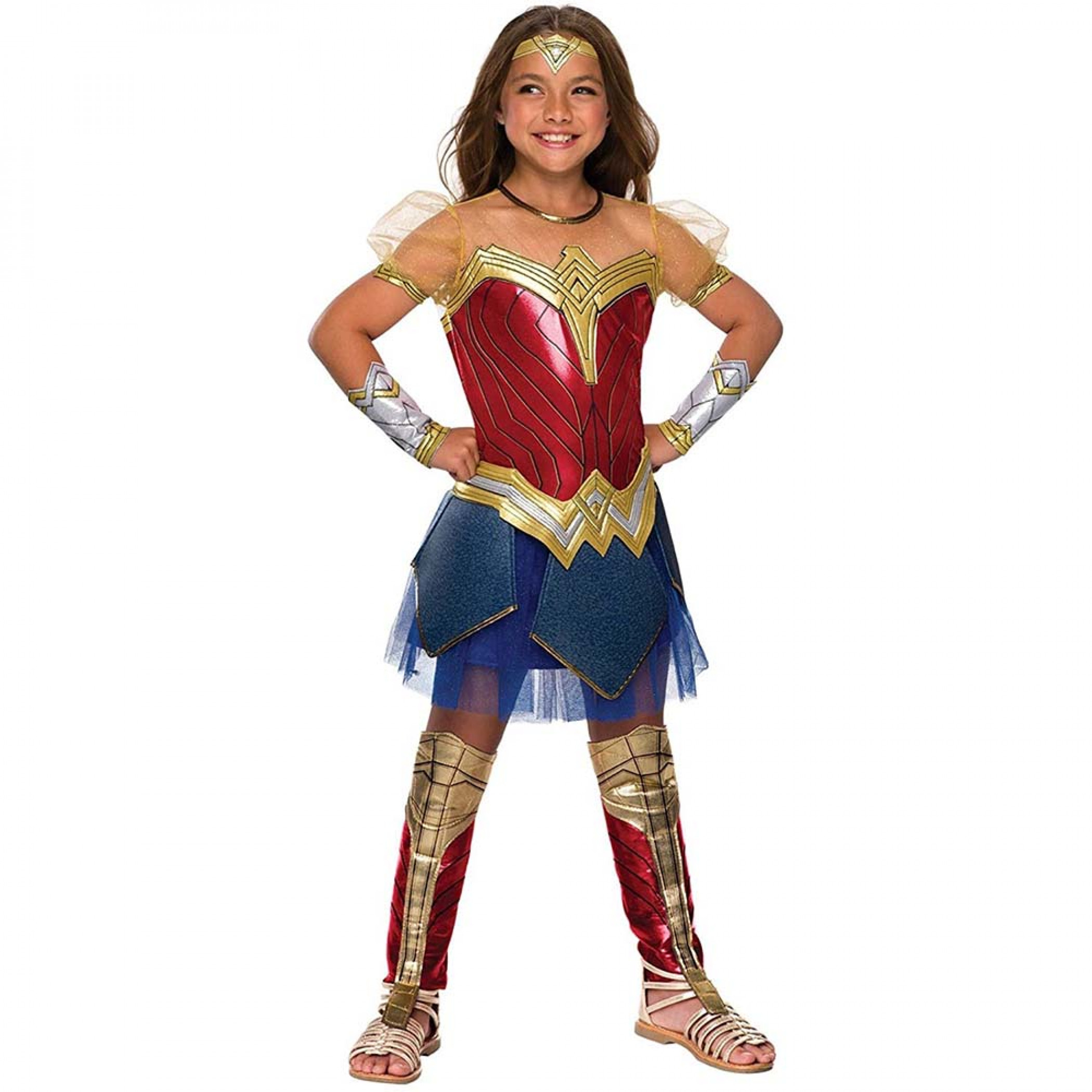 DC Comics Wonder Woman Justice League Deluxe Girl's Costume
